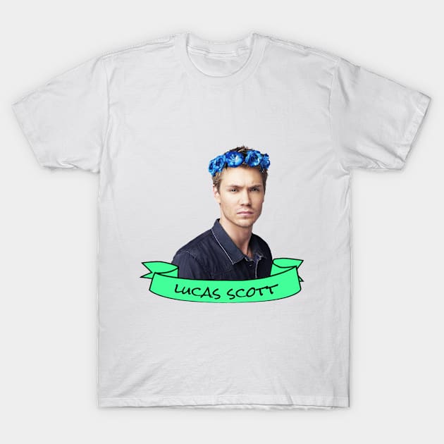 Lucas Scott Flower Crown T-Shirt by lunalovebad